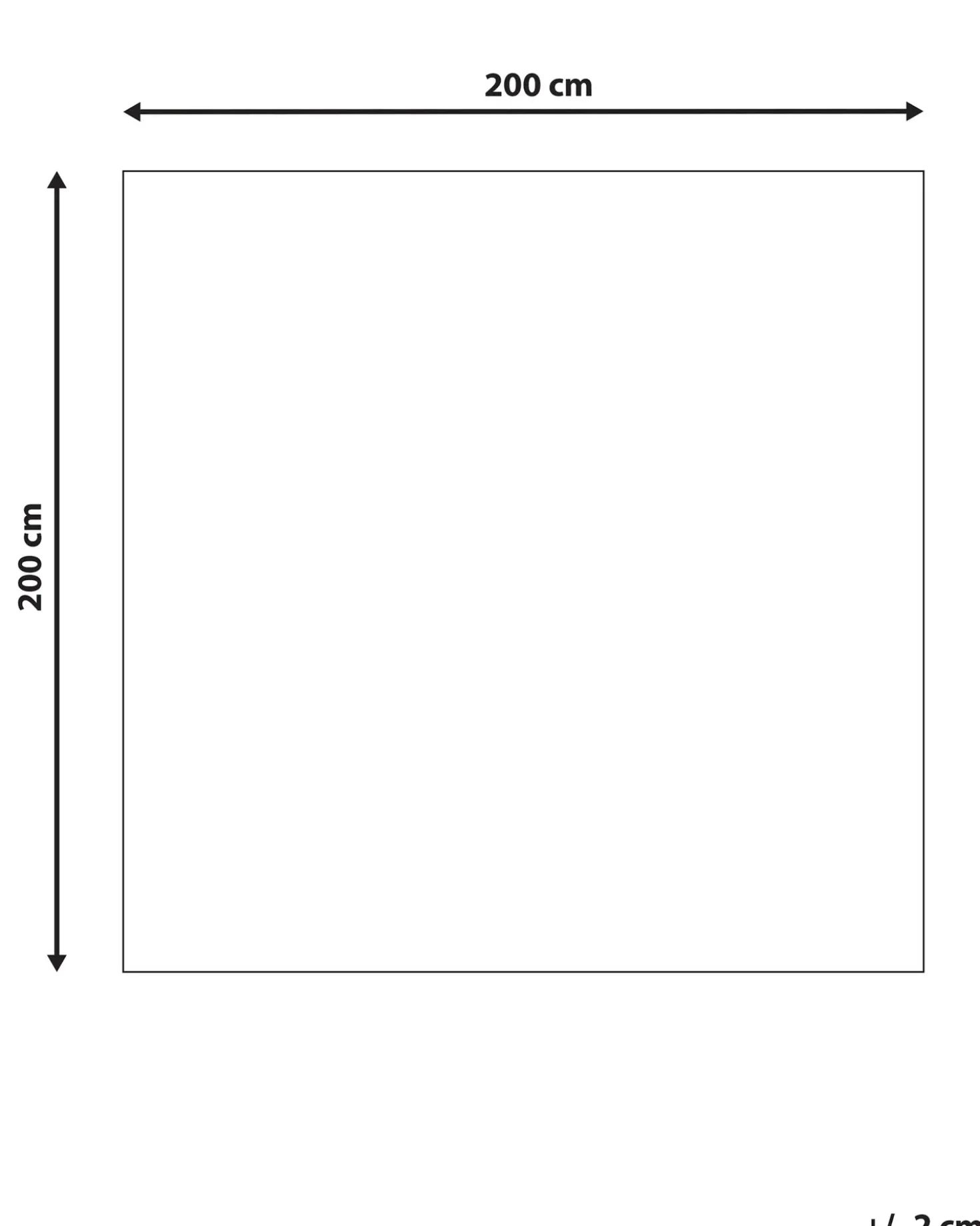 Tappeto GEVAS Blu 200 x 200 cm Lana
