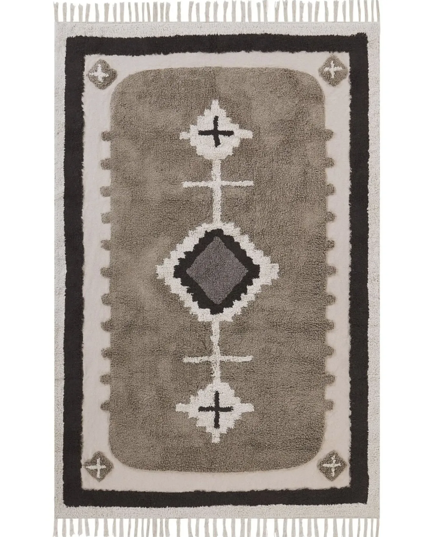 Tappeto GEYVE Beige 160 x 230 cm Cotone