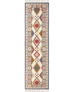 Tappeto GHUKASAVAN Multicolore 80 x 300 cm Lana Kilim