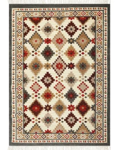 Tappeto GHUKASAVAN Multicolore 200 x 300 cm Lana Kilim
