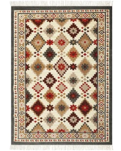 Tappeto GHUKASAVAN Multicolore 140 x 200 cm Lana Kilim