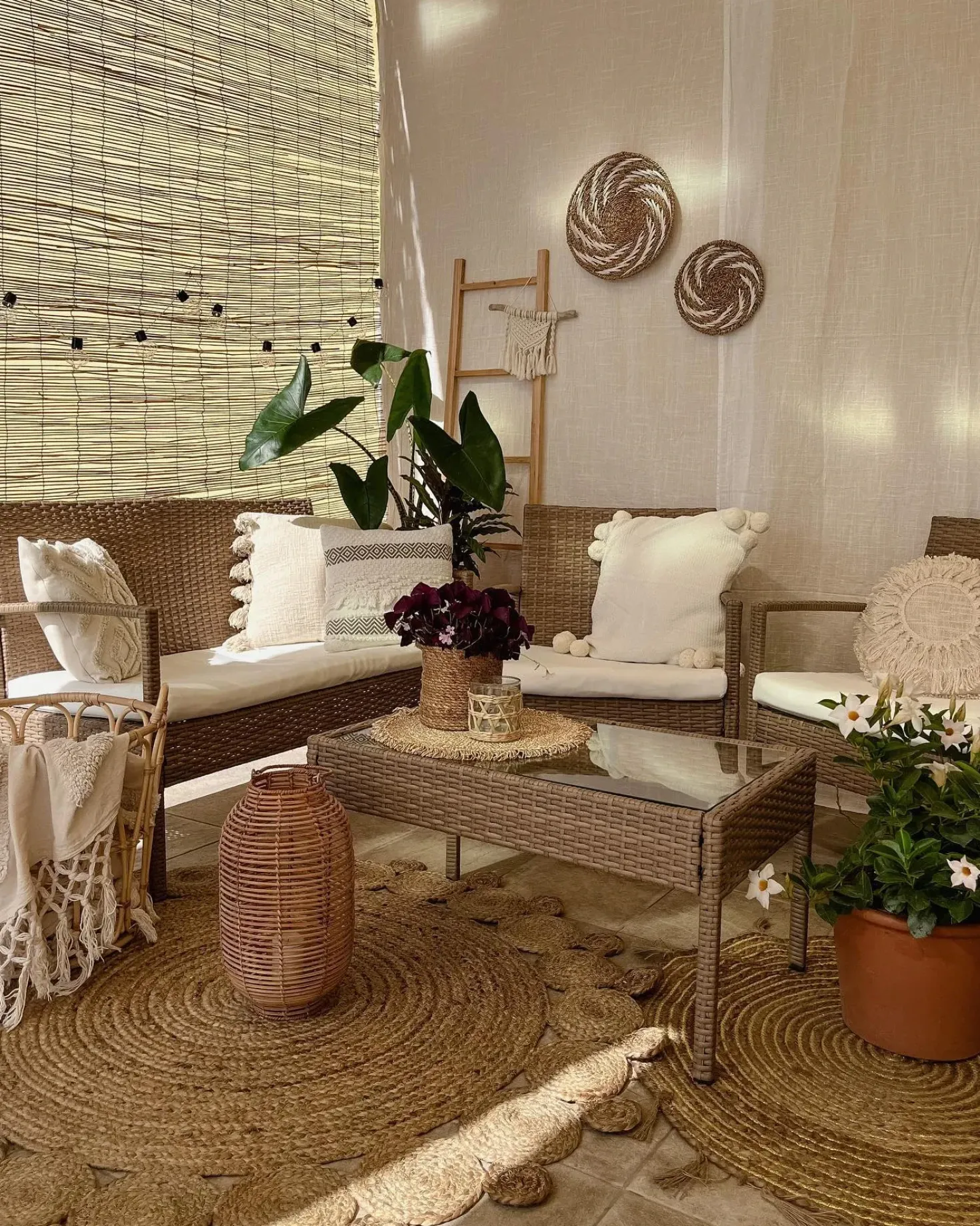 Tappeto GOLGEN Beige ø 120 cm Iuta