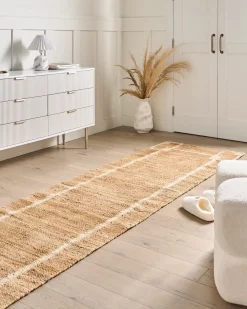 Tappeto GONDIA Beige chiaro 80 x 300 cm Iuta