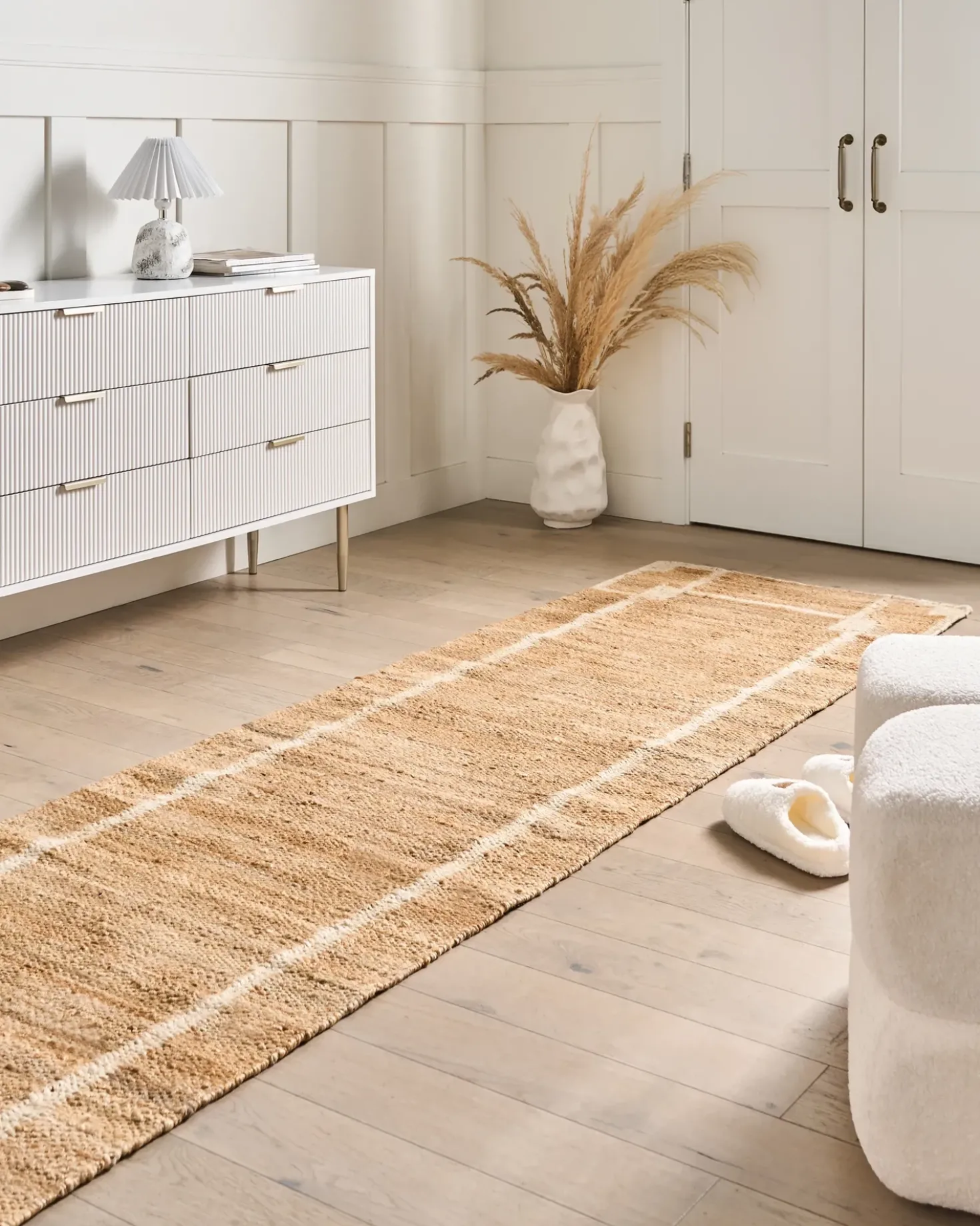 Tappeto GONDIA Beige chiaro 80 x 300 cm Iuta
