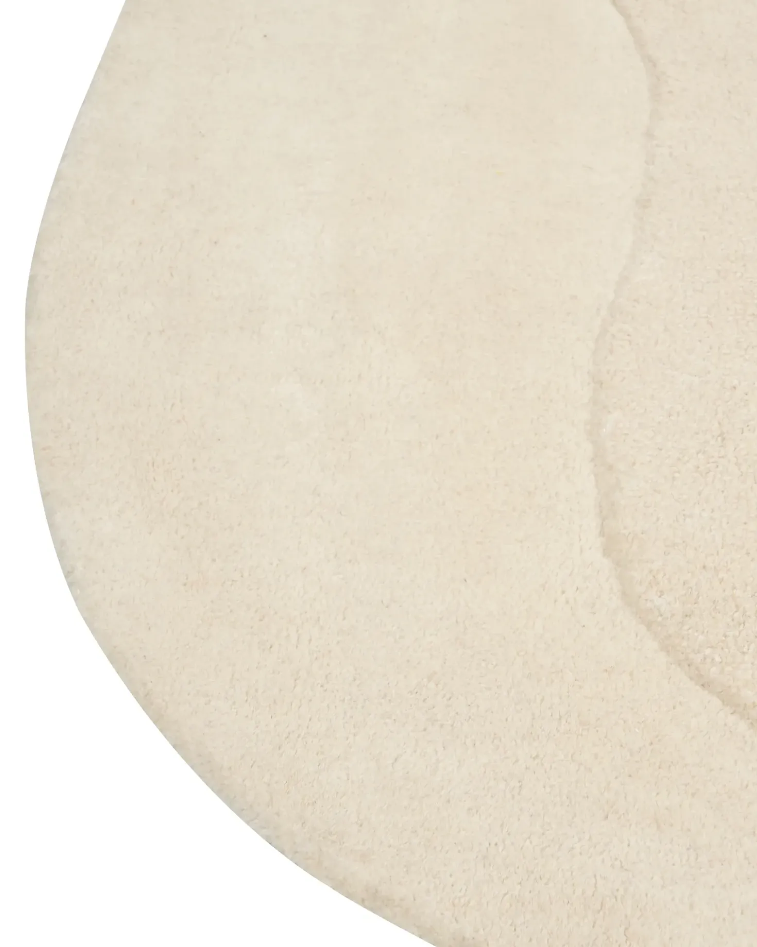 Tappeto GORANO Beige chiaro 160 x 160 cm Viscosa