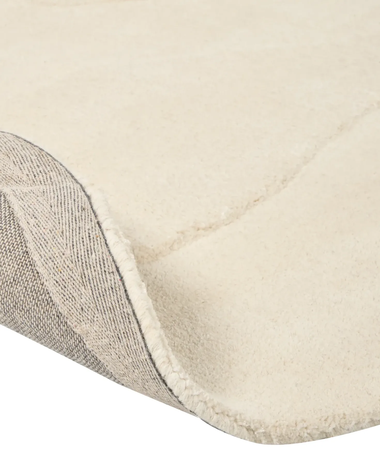 Tappeto GORANO Beige chiaro 160 x 160 cm Viscosa