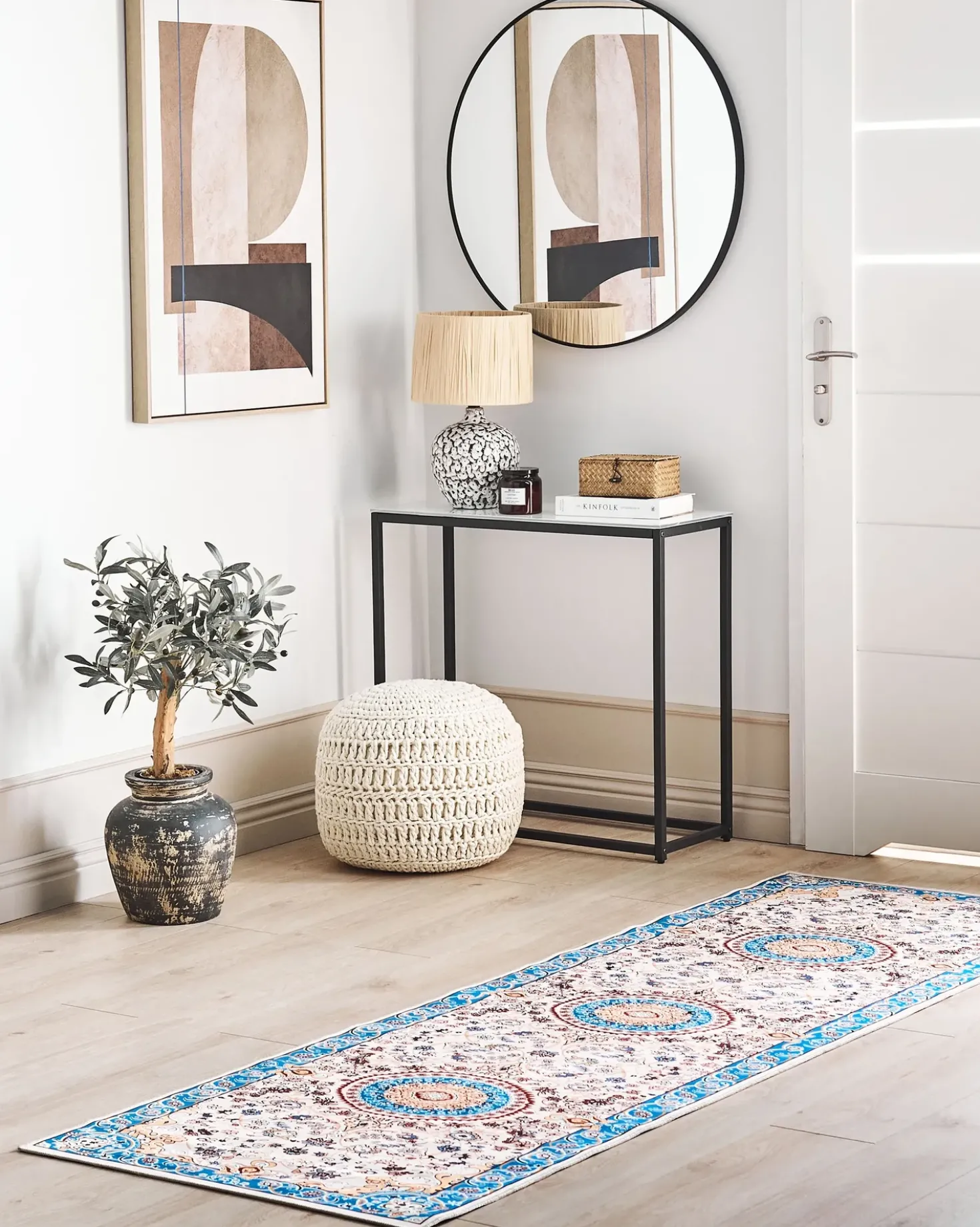 Tappeto GORDES Beige 80 x 240 cm