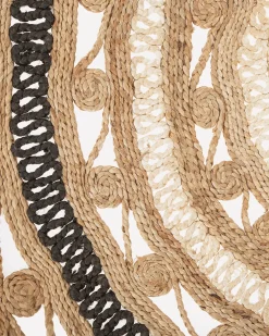 Tappeto GOYNE Beige ø 140 cm Iuta