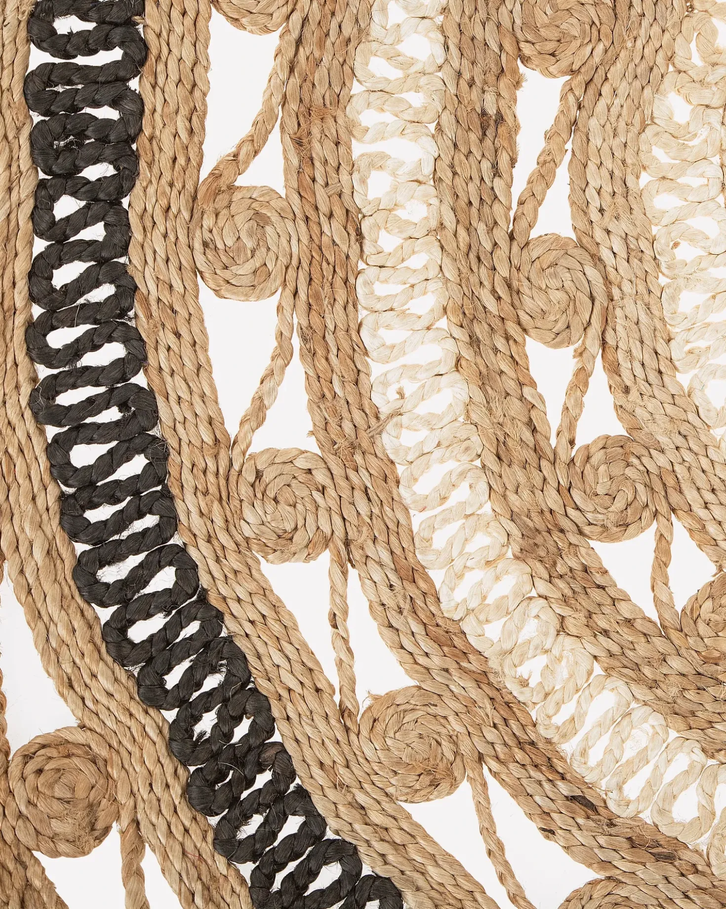 Tappeto GOYNE Beige ø 140 cm Iuta