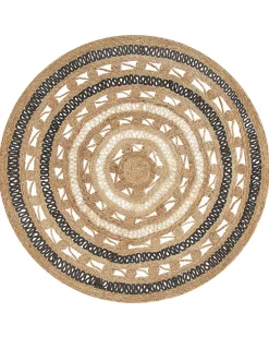 Tappeto GOYNE Beige ø 140 cm Iuta