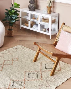 Tappeto GUWAHATI Beige 160 x 230 cm Cotone
