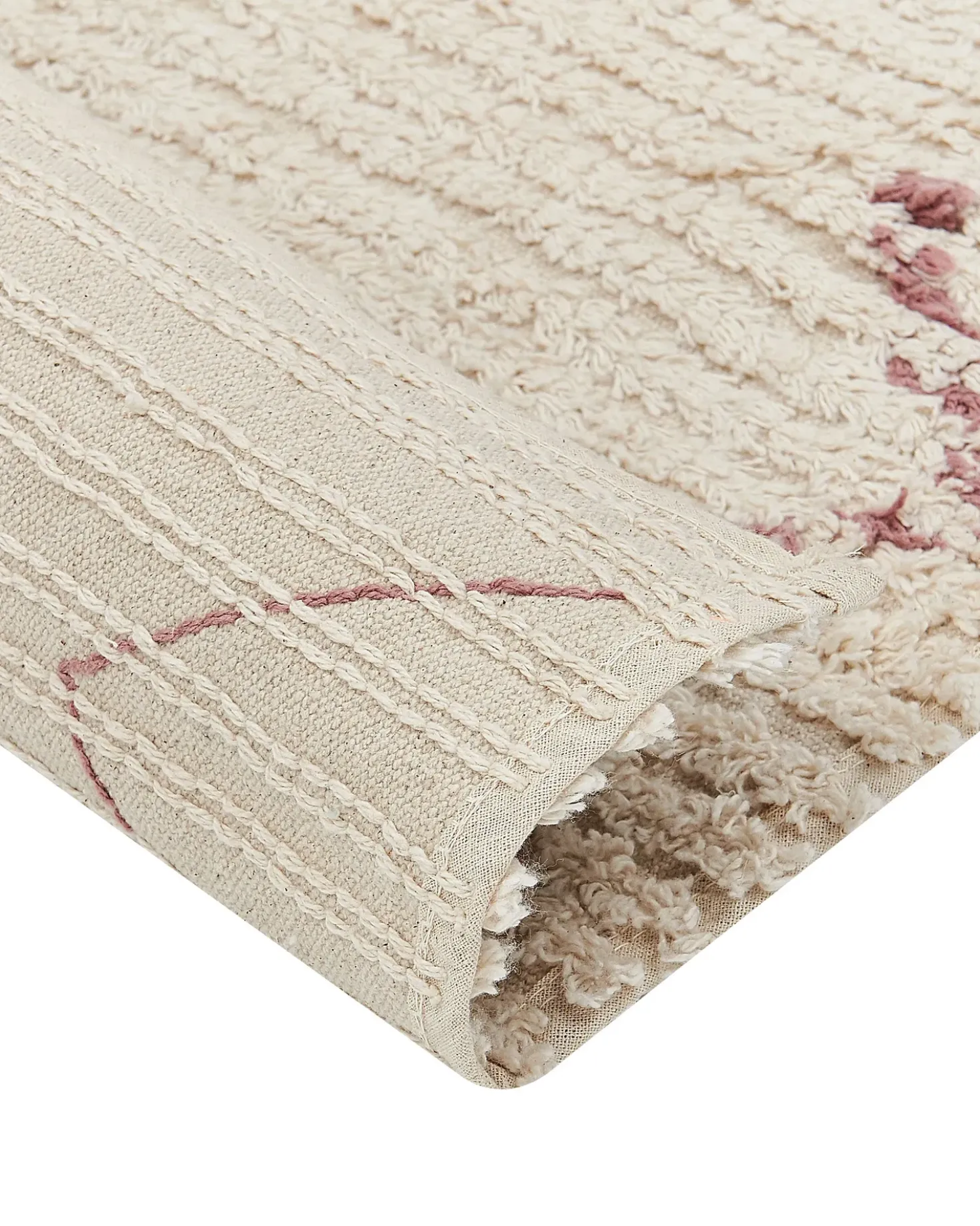 Tappeto GUWAHATI Beige 160 x 230 cm Cotone