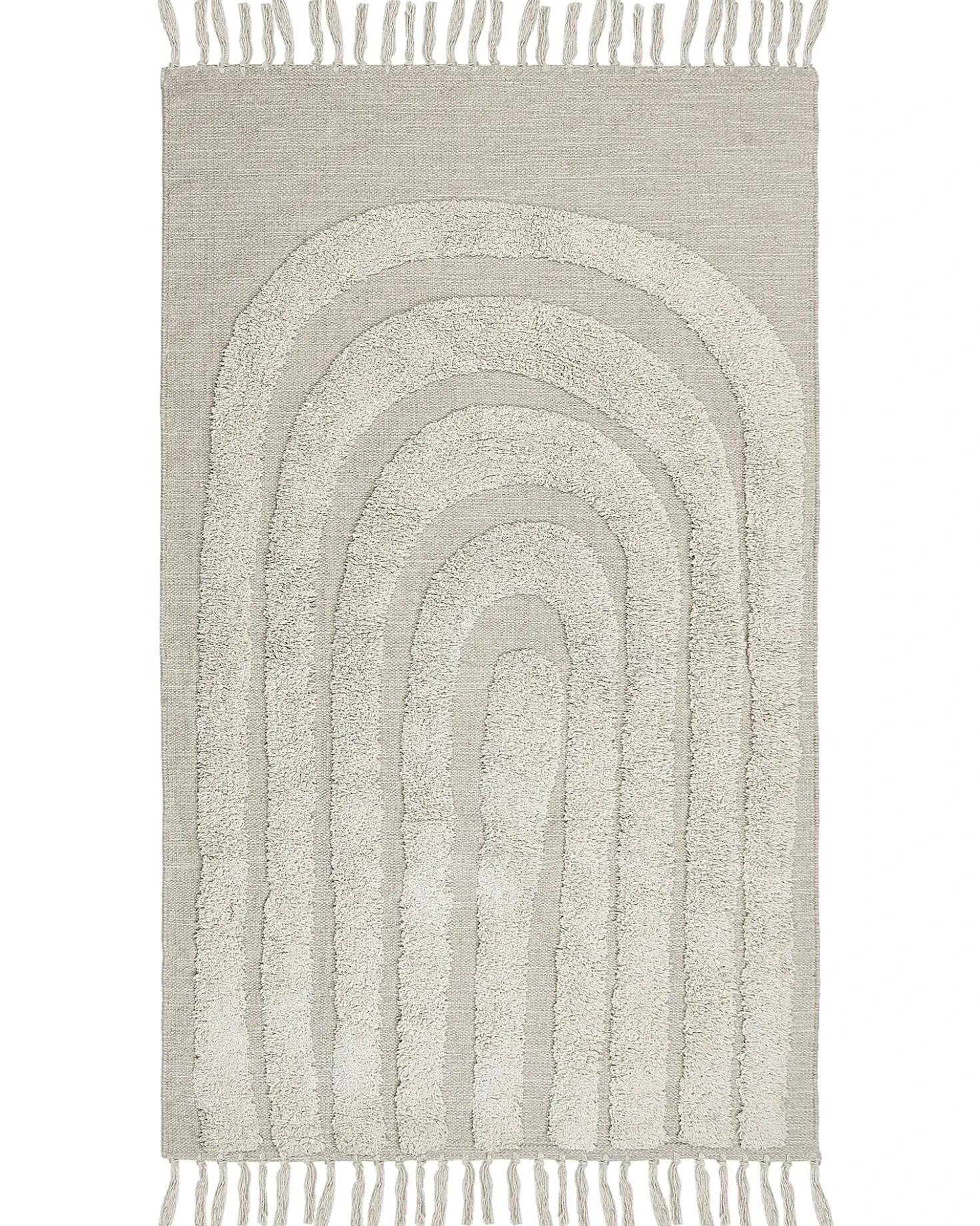 Tappeto HAKKARI Beige chiaro 80 x 150 cm Cotone