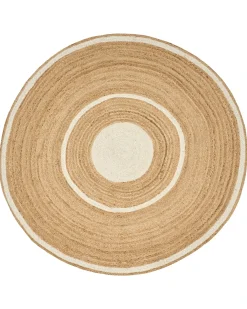 Tappeto HALFELI Beige ø 140 cm Iuta