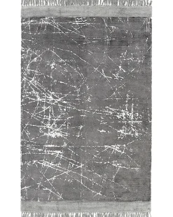 Tappeto HANLI Grigio 160 x 230 cm Viscosa