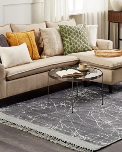 Tappeto HANLI Grigio 160 x 230 cm Viscosa