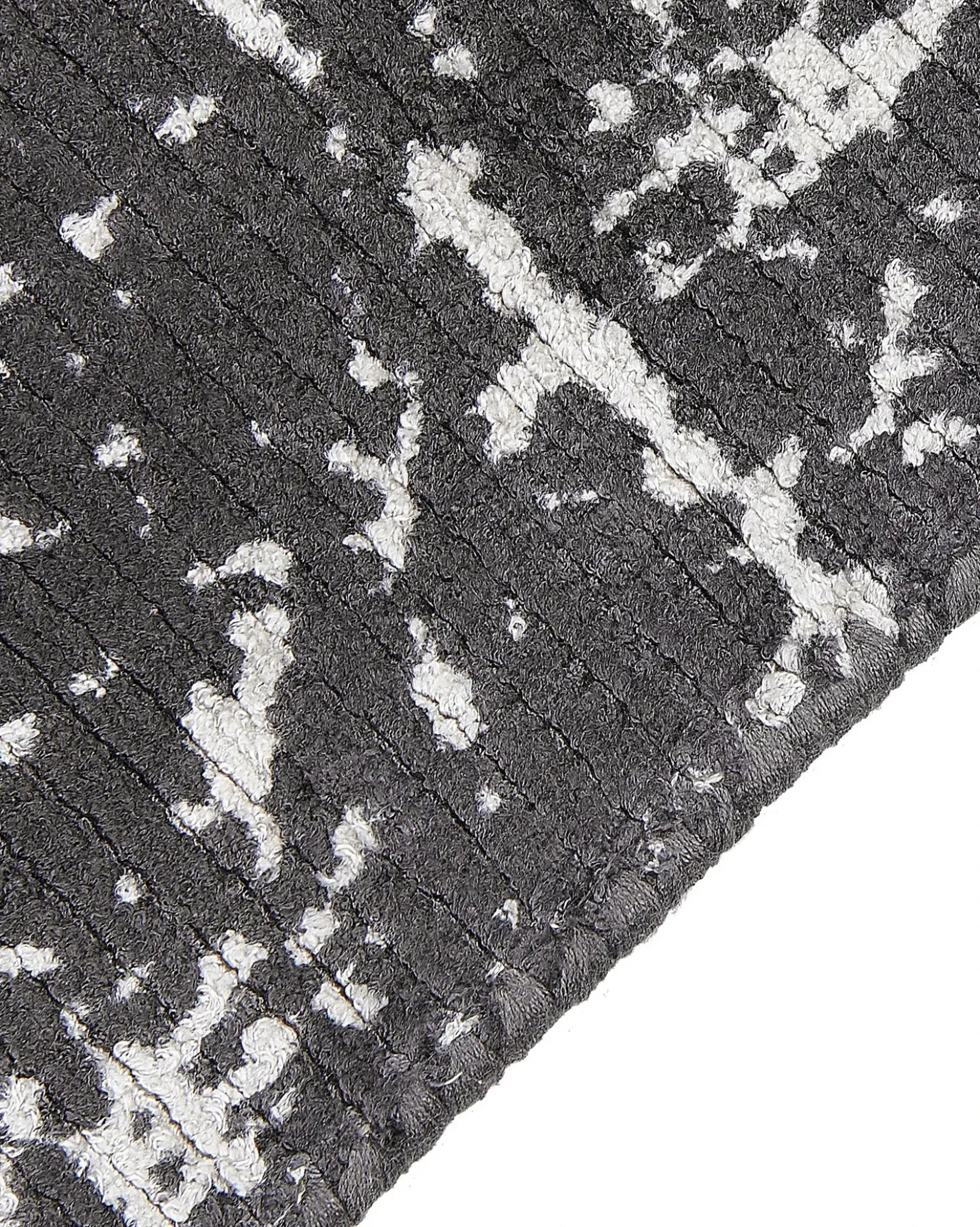 Tappeto HANLI Grigio scuro 160 x 230 cm Viscosa