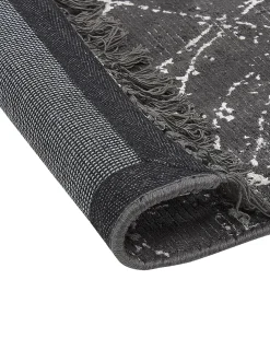 Tappeto HANLI Grigio scuro 160 x 230 cm Viscosa