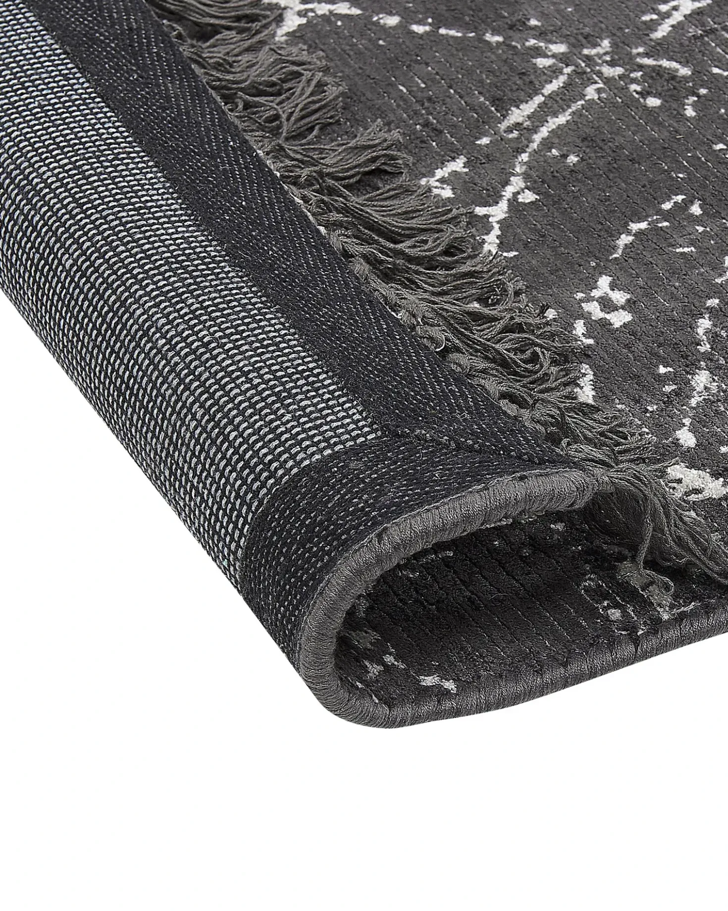 Tappeto HANLI Grigio scuro 160 x 230 cm Viscosa