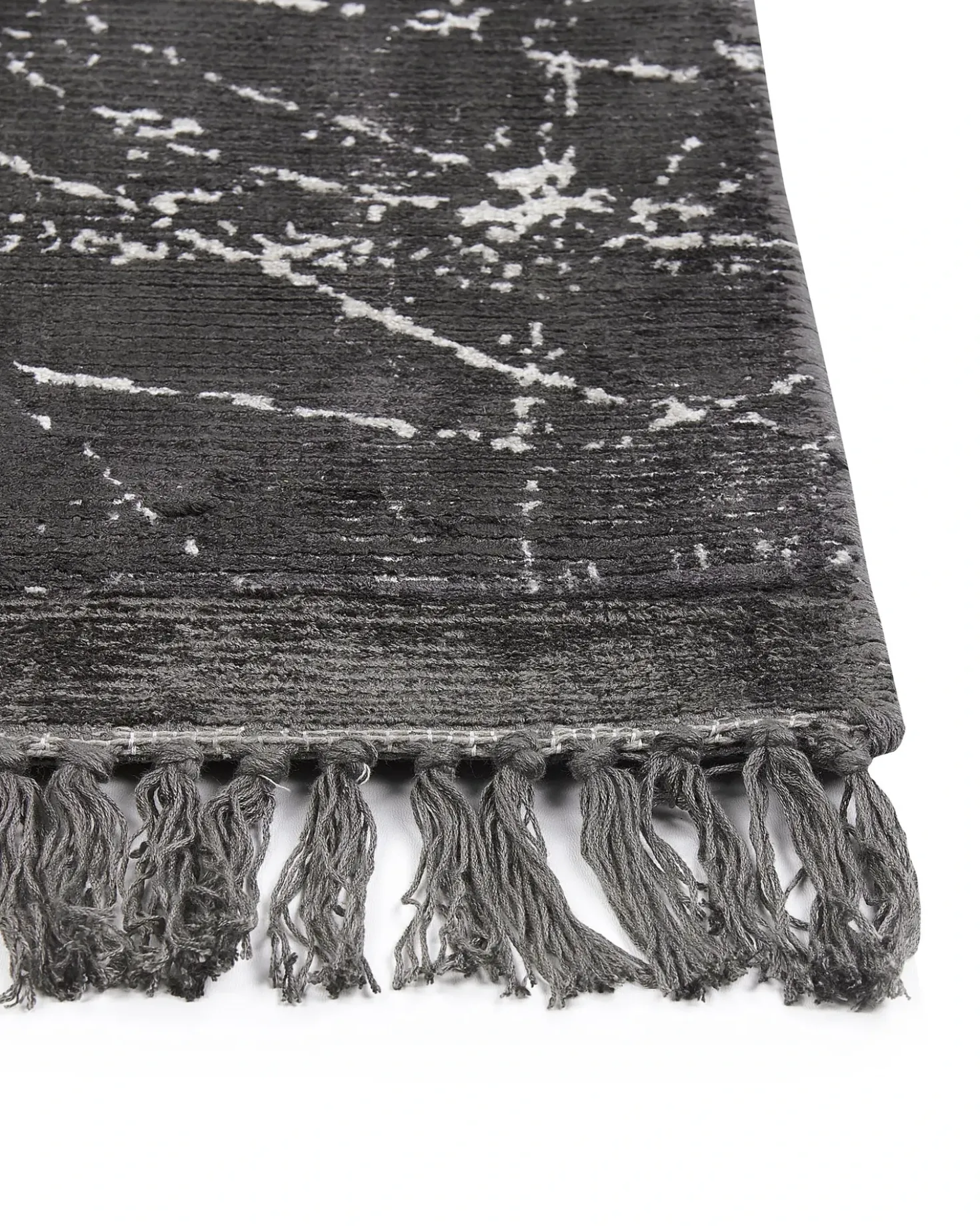 Tappeto HANLI Grigio scuro 160 x 230 cm Viscosa