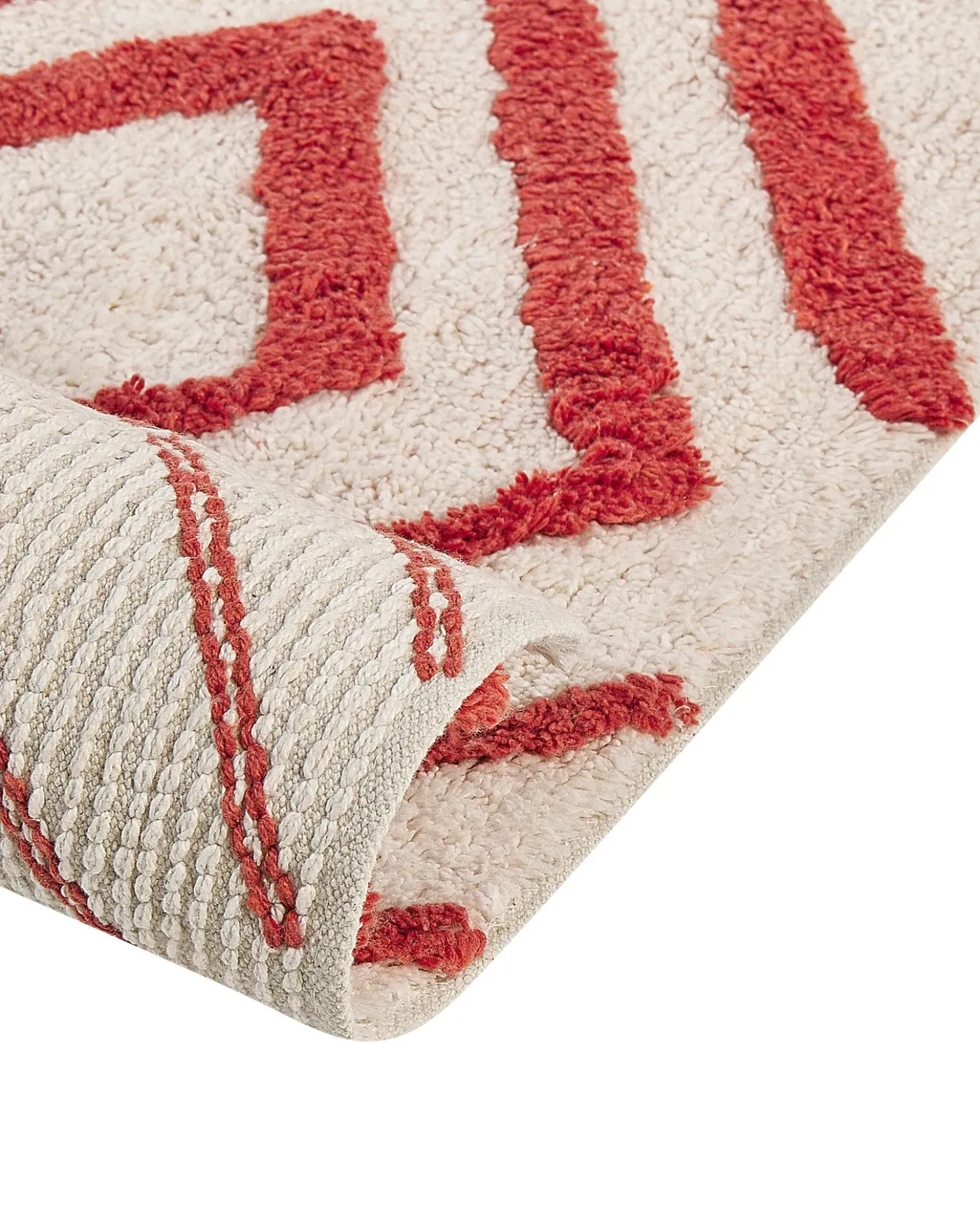Tappeto HASKOY Rosso 160 x 230 cm Cotone