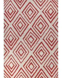 Tappeto HASKOY Rosso 160 x 230 cm Cotone