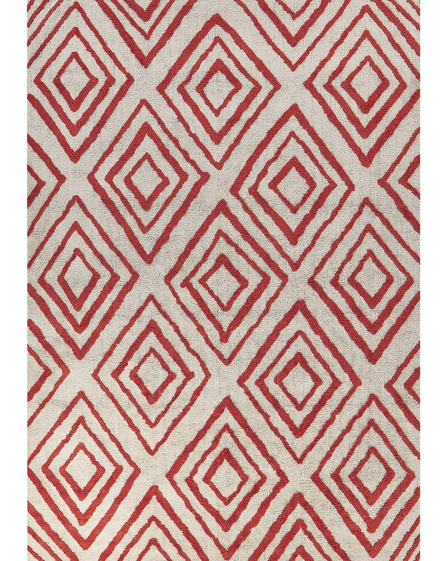Tappeto HASKOY Rosso 160 x 230 cm Cotone