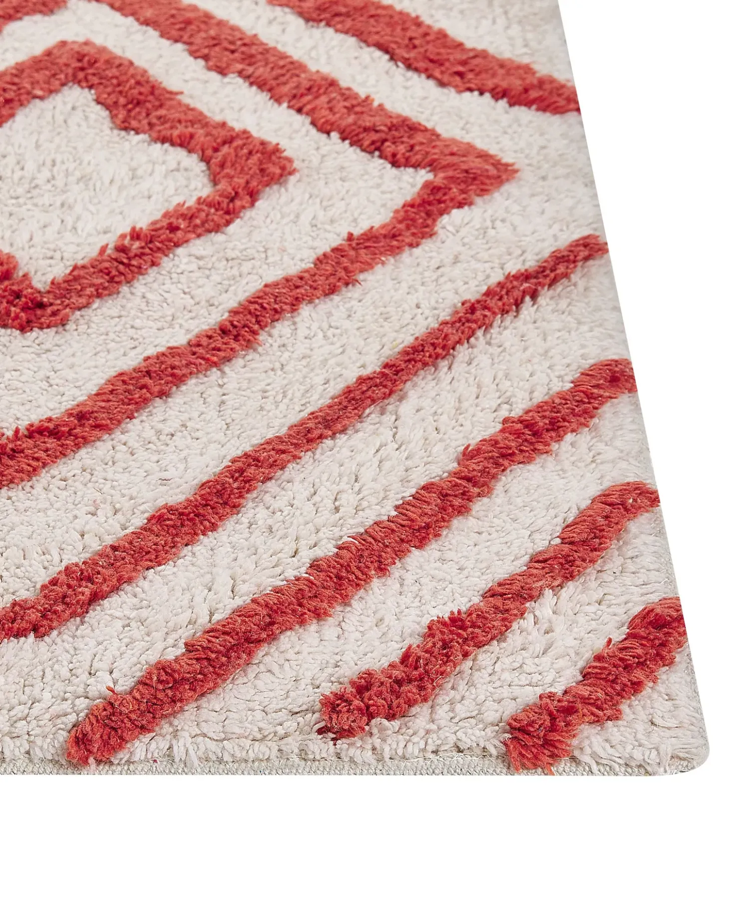 Tappeto HASKOY Rosso 160 x 230 cm Cotone