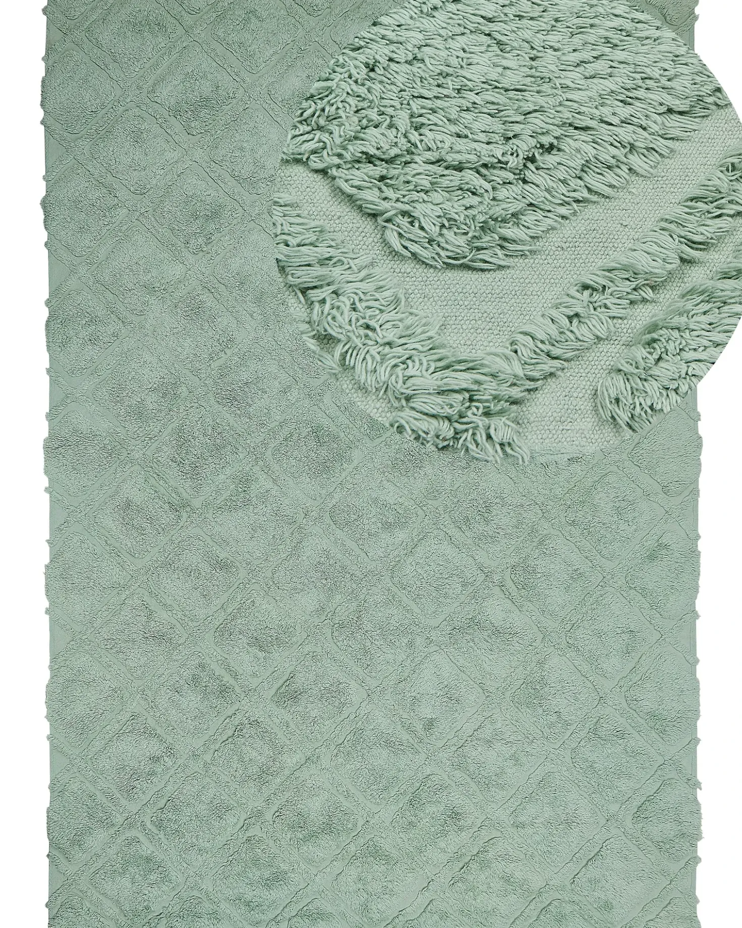 Tappeto HATAY Verde chiaro 160 x 230 cm Cotone