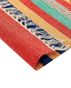 Tappeto HATIS Multicolore 140 x 200 cm Cotone Kilim