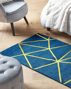 Tappeto HAVZA Blu 80 x 150 cm Viscosa