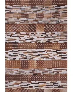 Tappeto HEREKLI Marrone 160 x 230 cm Pelle naturale