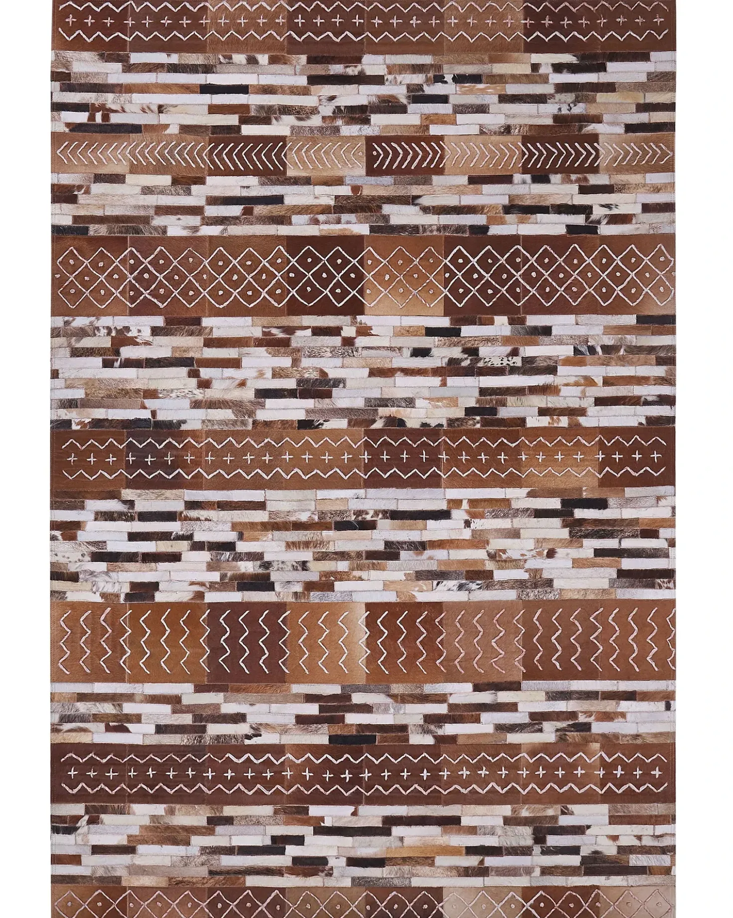 Tappeto HEREKLI Marrone 160 x 230 cm Pelle naturale