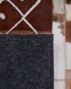 Tappeto HEREKLI Marrone 160 x 230 cm Pelle naturale