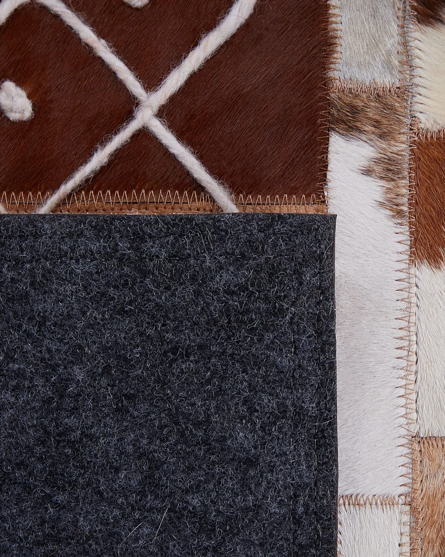 Tappeto HEREKLI Marrone 160 x 230 cm Pelle naturale