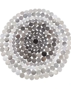 Tappeto HILVAN Grigio ø 140 cm Pelle naturale