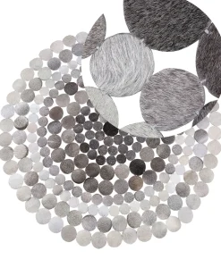Tappeto HILVAN Grigio ø 140 cm Pelle naturale