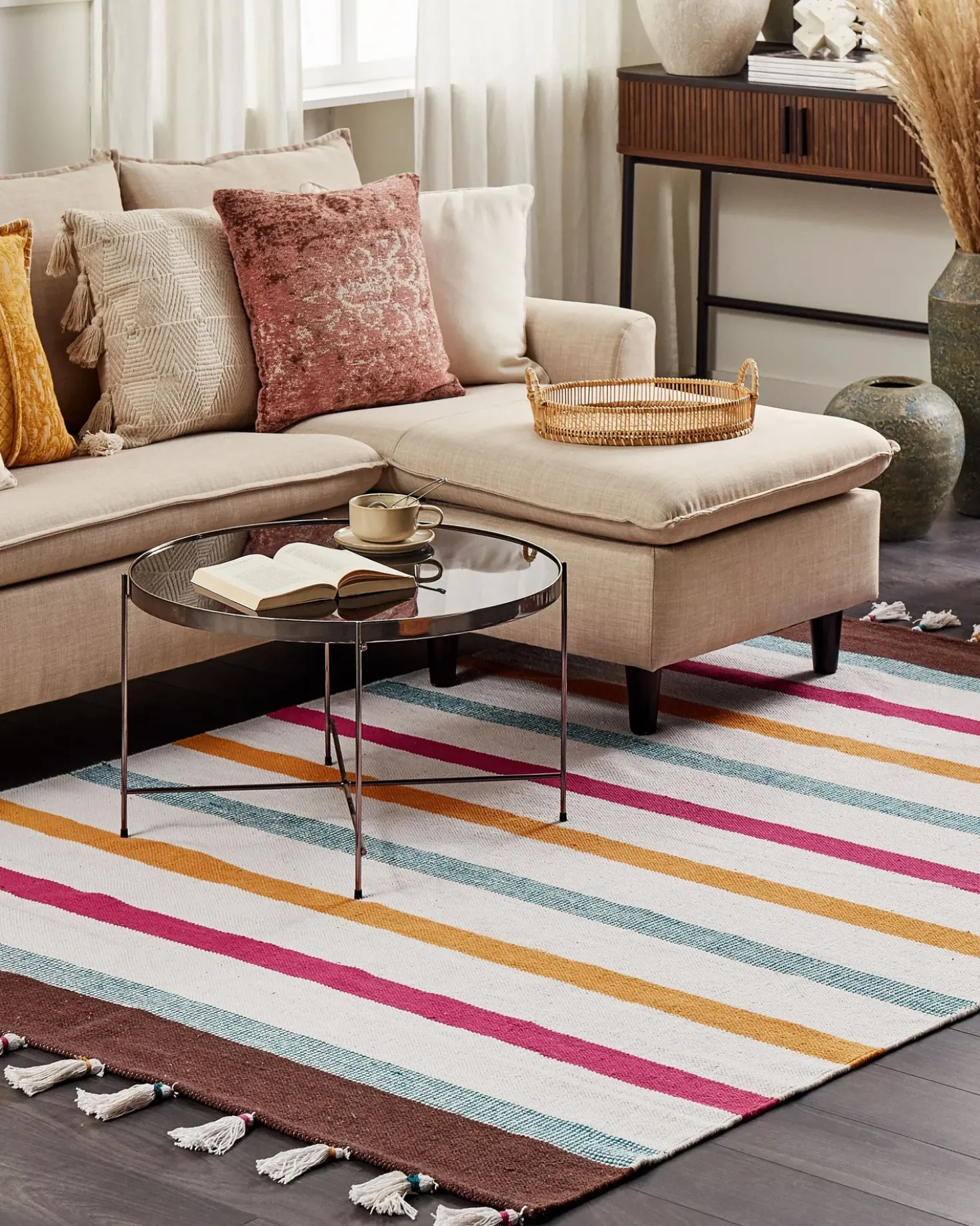 Tappeto HISARLI Multicolore 160 x 230 cm Cotone