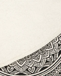 Tappeto HIZAN Nero ø 120 cm Cotone