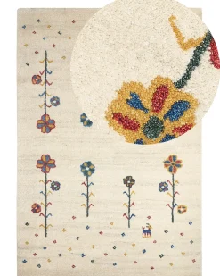 Tappeto HUSUNLU Beige 140 x 200 cm Lana Persiano