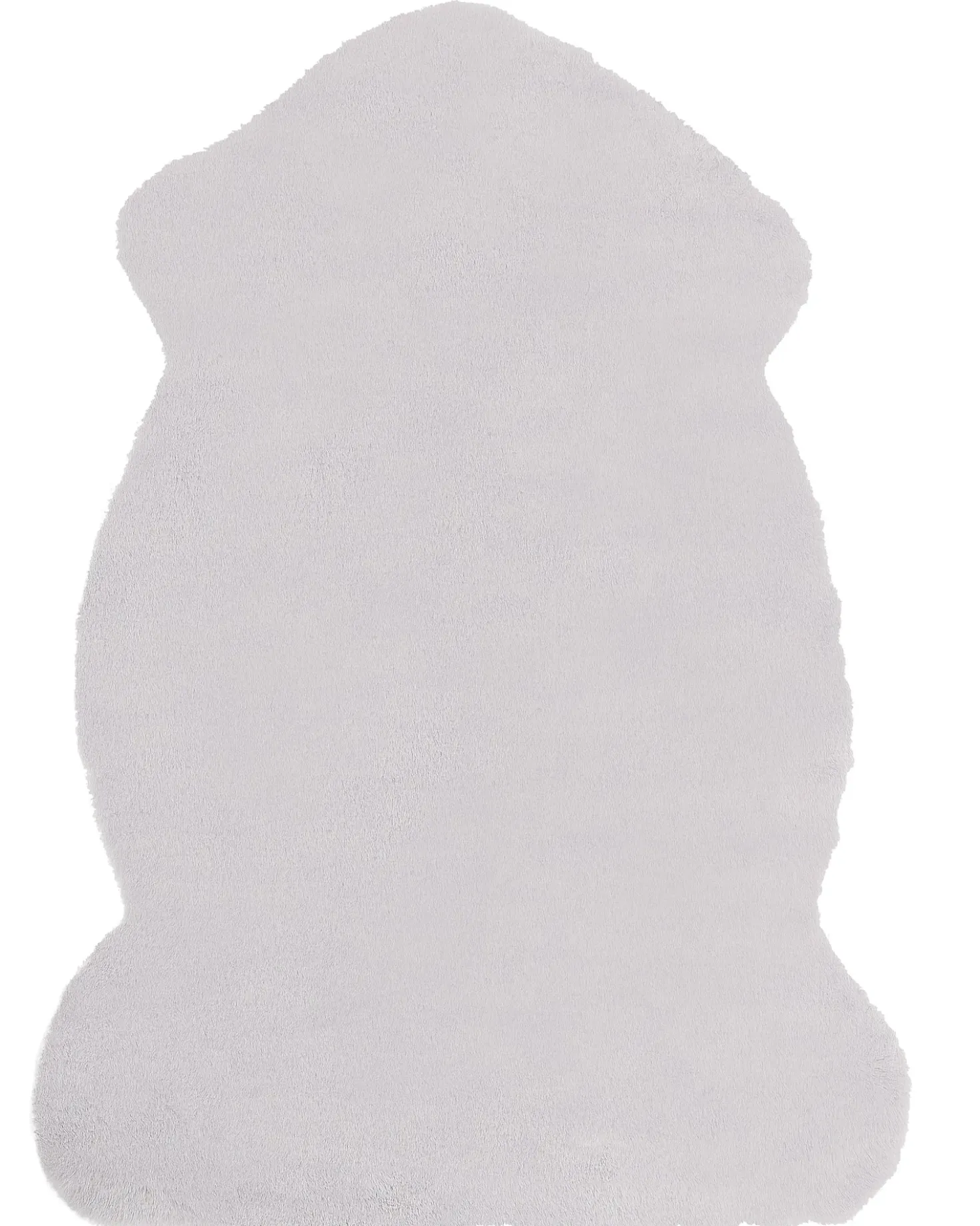 Tappeto in pelliccia sintetica UNDARA Grigio chiaro 60 x 90 cm