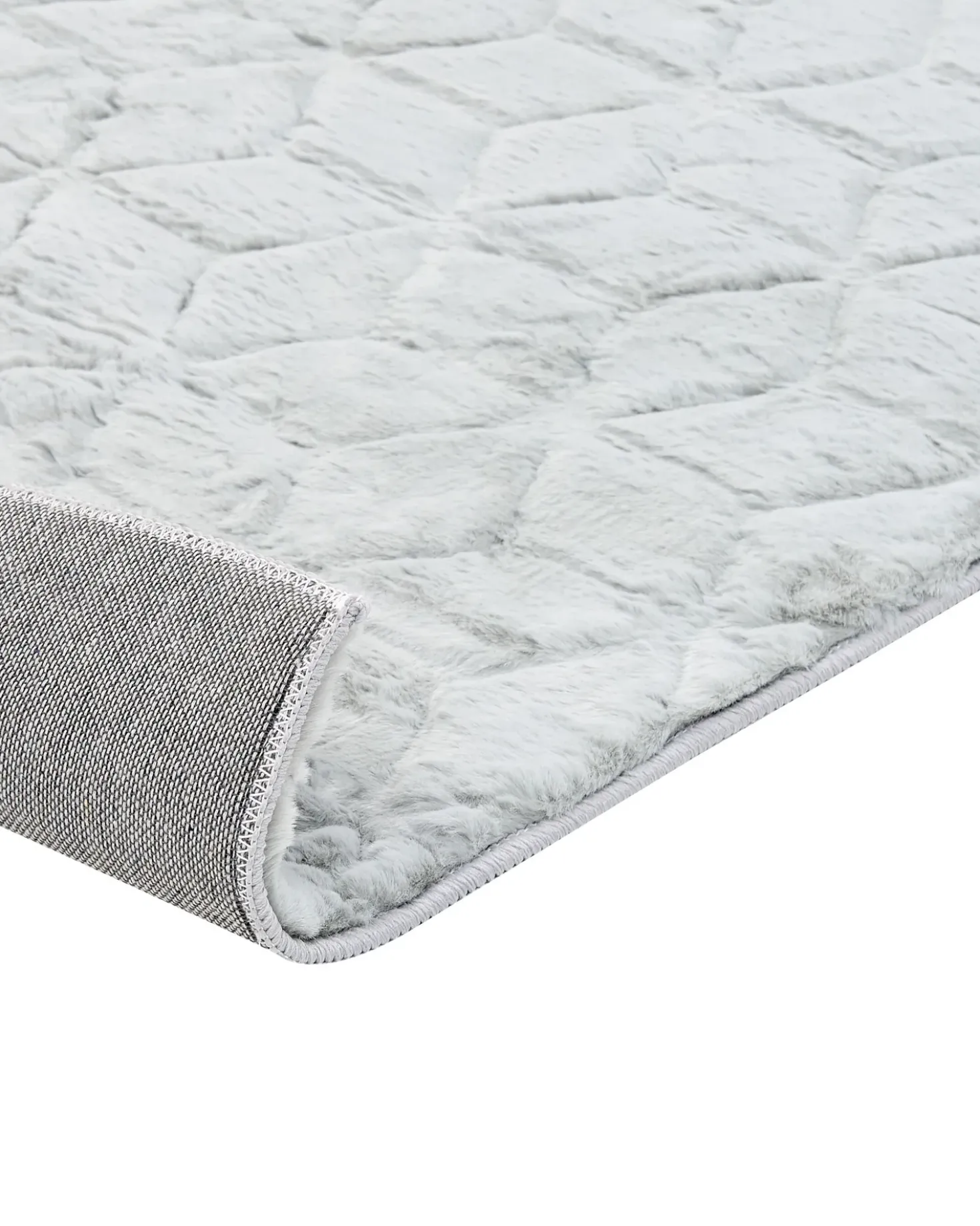Tappeto in pelliccia sintetica THATTA Grigio chiaro 80 x 150 cm