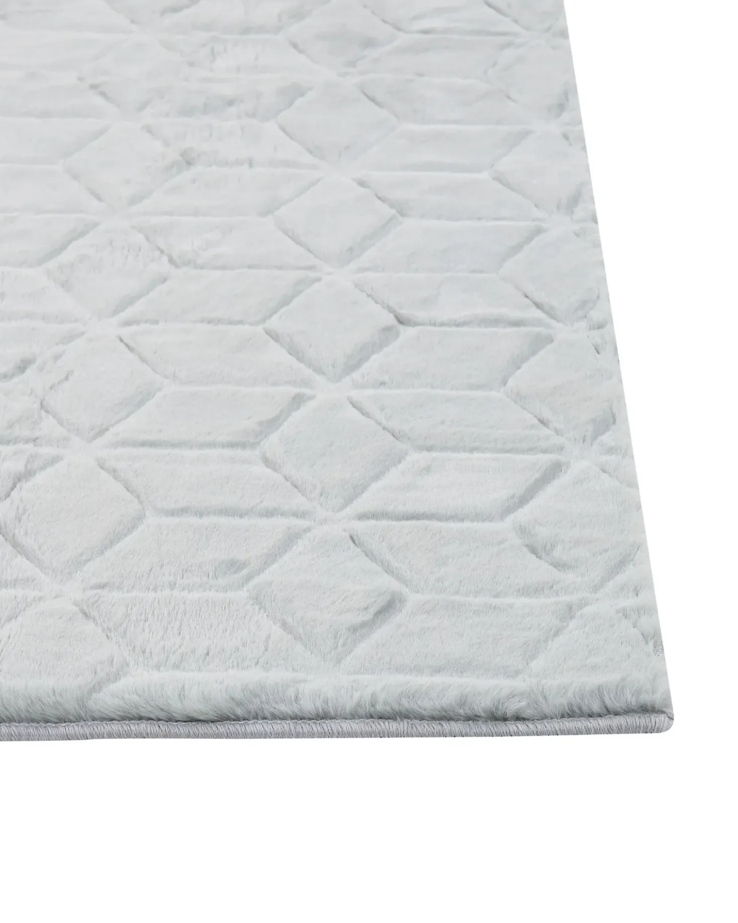 Tappeto in pelliccia sintetica THATTA Grigio chiaro 80 x 150 cm