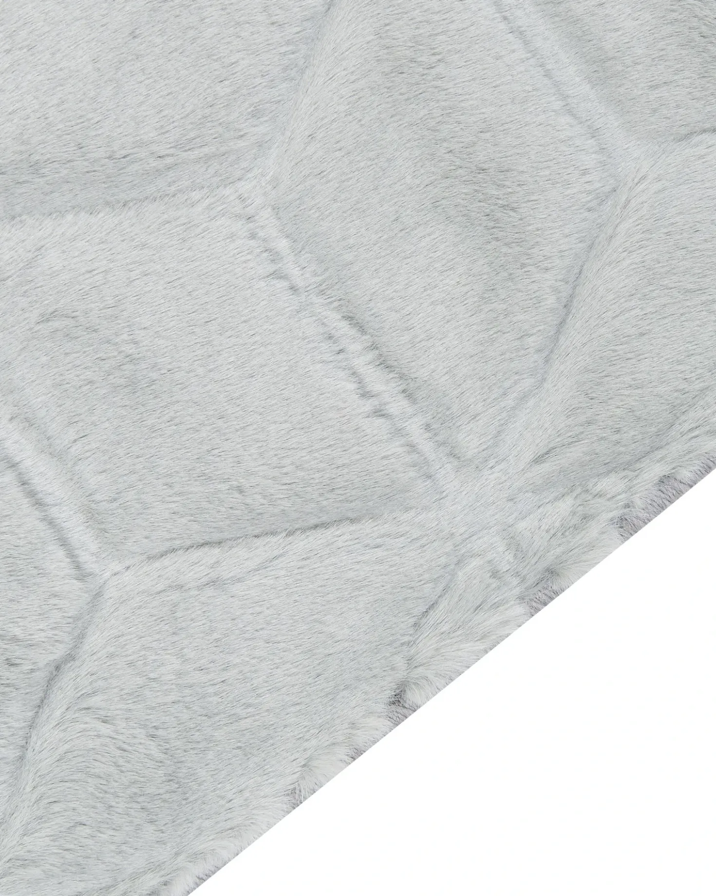 Tappeto in pelliccia sintetica THATTA Grigio chiaro 80 x 150 cm
