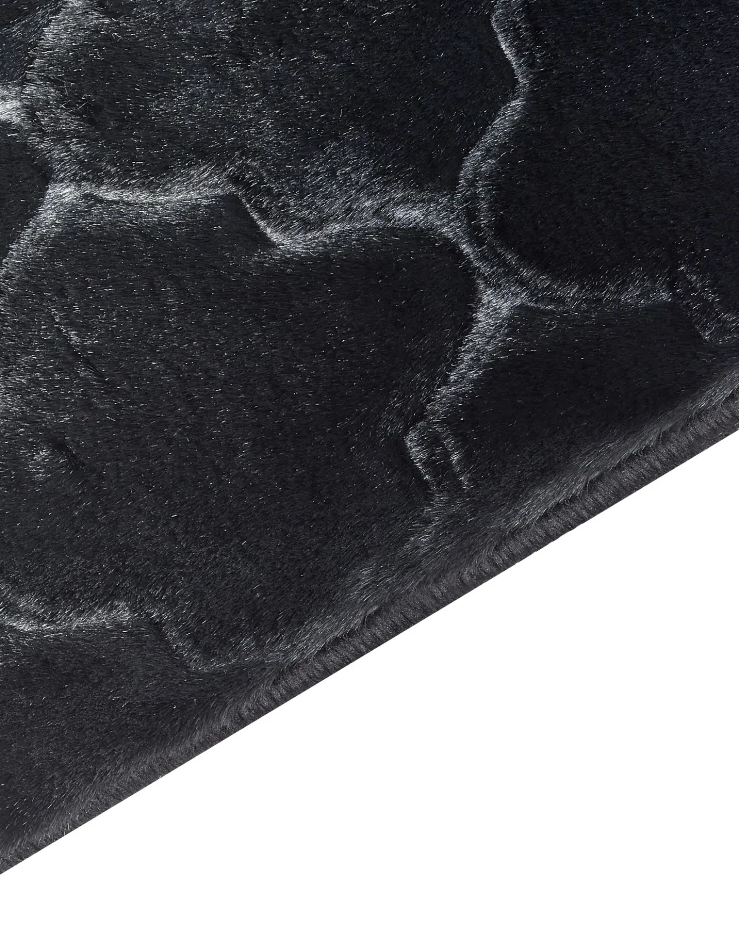 Tappeto in pelliccia sintetica GHARO Nero 160 x 230 cm