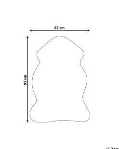 Tappeto in pelliccia sintetica MUNGO Marrone 63 x 95 cm