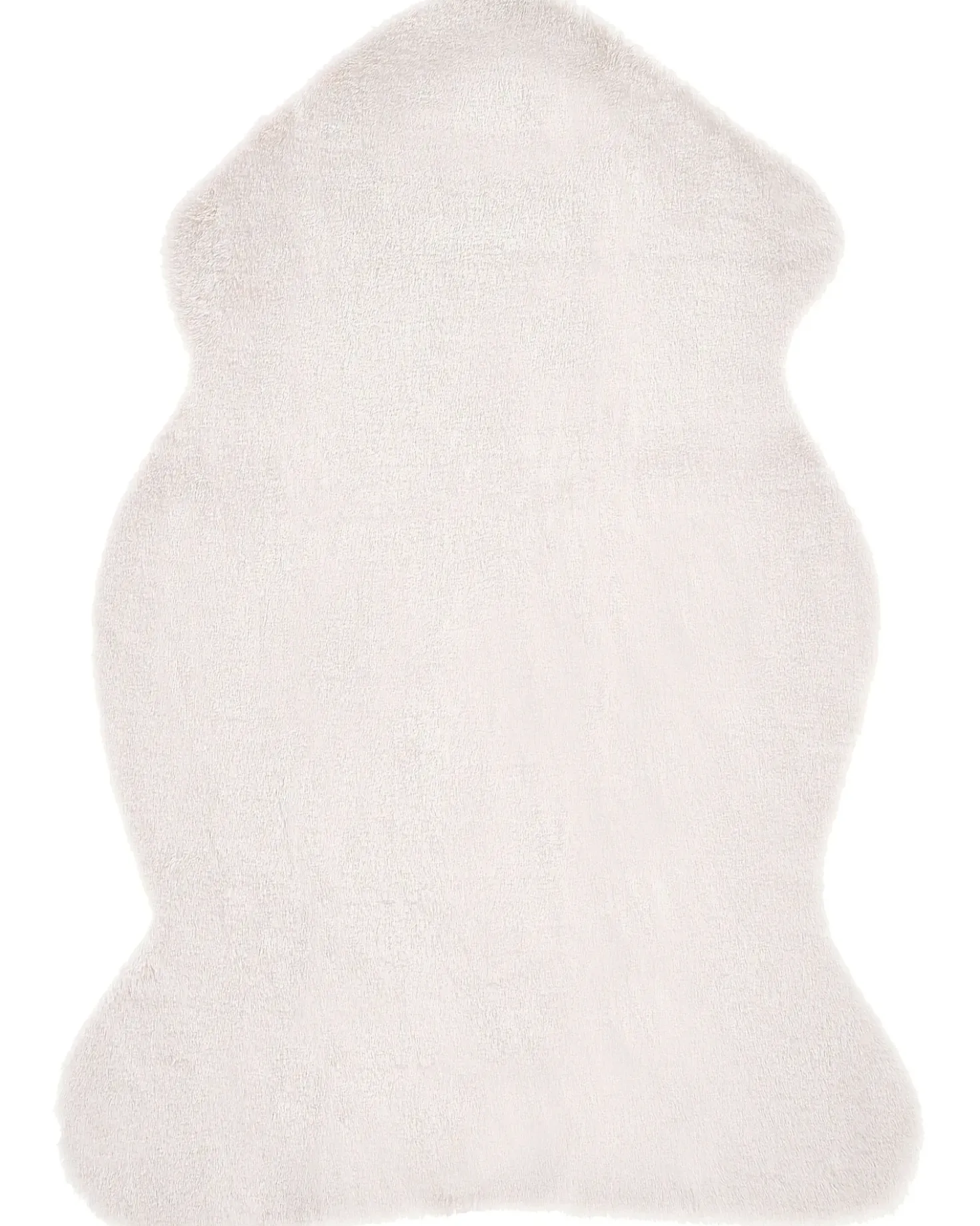 Tappeto in pelliccia sintetica UNDARA Bianco sporco 60 x 90 cm