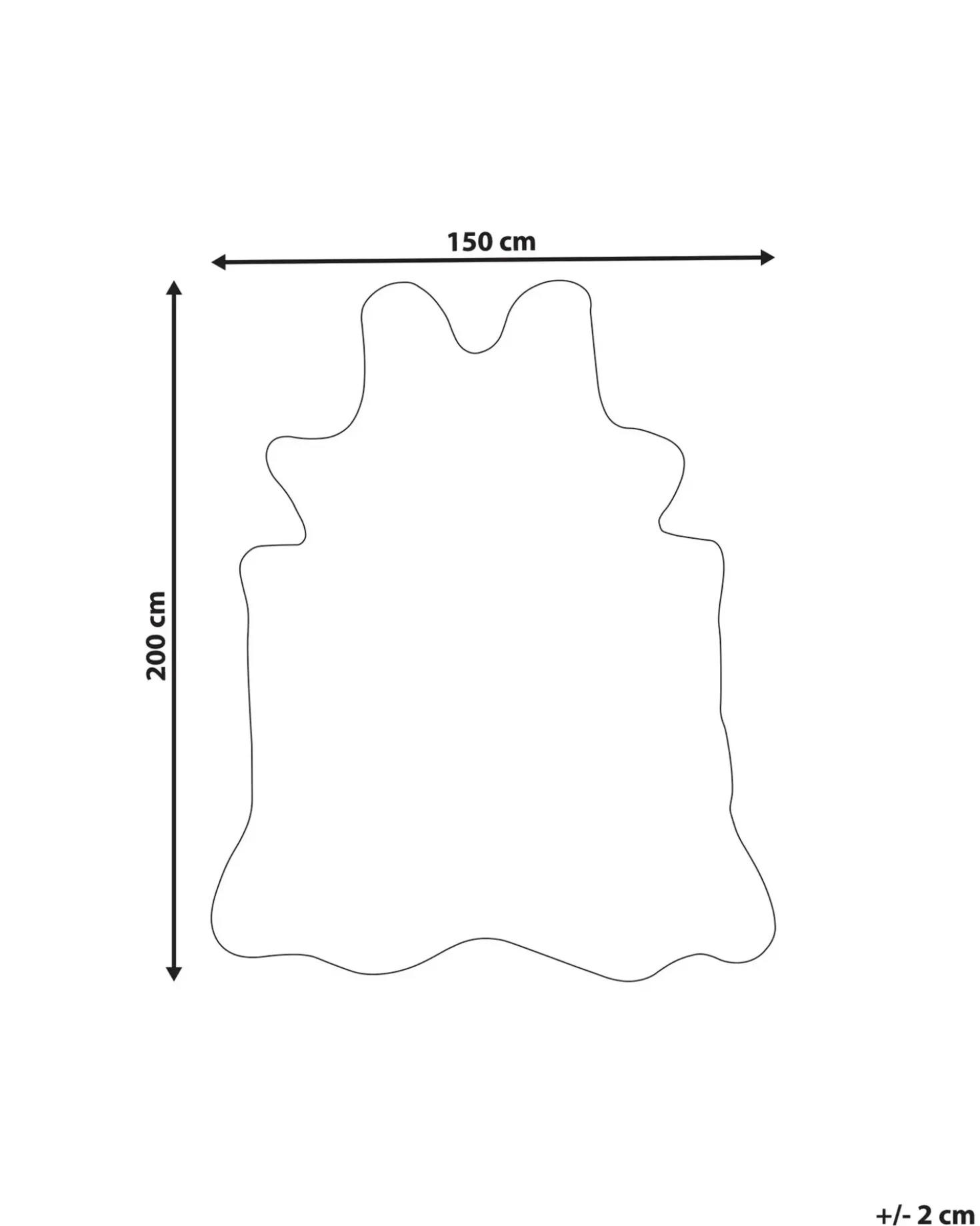 Tappeto in pelliccia sintetica KNOLL Marrone 150 x 200 cm