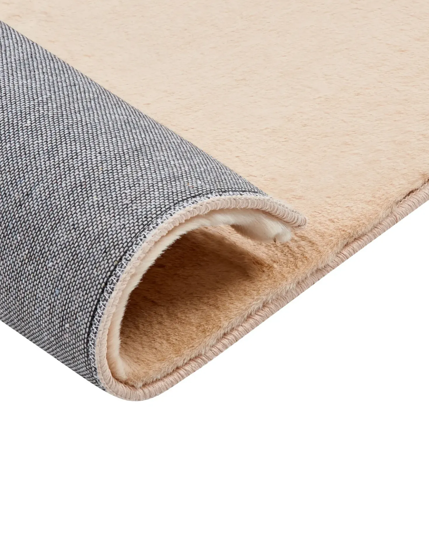 Tappeto in pelliccia sintetica MIRPUR Beige 80 x 150 cm