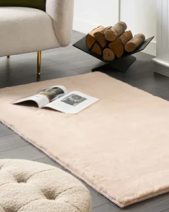 Tappeto in pelliccia sintetica MIRPUR Beige 80 x 150 cm